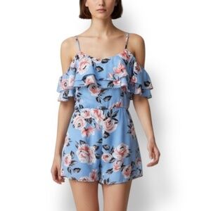 4/$20 Harmony + Havoc Floral Ruffle Romper